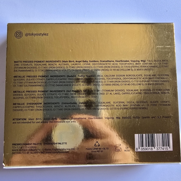 Mama Mia  Cosmetics By Cosmyfy Pressed Pigment Palette Eyeshadow New - Picture 3 of 3